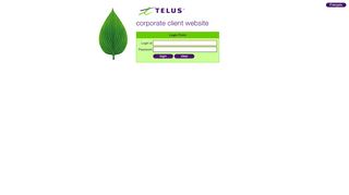 corporate client website - login - Telus Mobility
