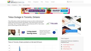 Telus in Toronto, Ontario outage or service down? Current problems ...