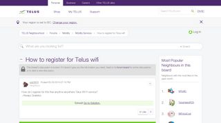 Solved: How to register for Telus wifi - TELUS Neighbourhood
