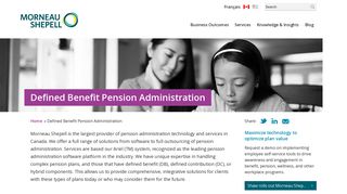 Defined Benefit Pension Administration - Morneau Shepell