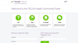 the TELUS Health Community Portal