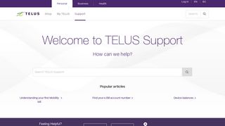 TELUS Support | Help Centre | Customer Service