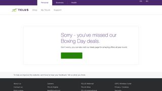 2018 Boxing Week deals on phone & wireline services | TELUS