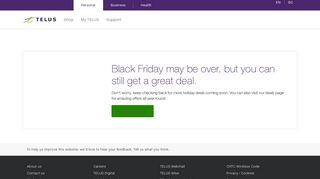 Black Friday deals on phone, tech & wireline services | TELUS