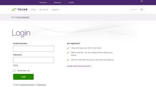 Mobility Account - Telus Mobility