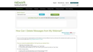 How Can I Delete Messages from My Webmail? - Network Solutions