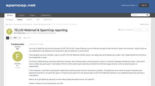 TELUS Webmail & SpamCop reporting - SpamCop Reporting Help ...