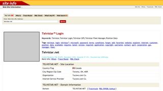 Telvistar.net: Telvistar™ Login - Web Counter