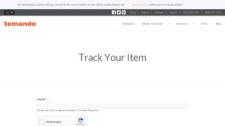 Track Your Item | Temando