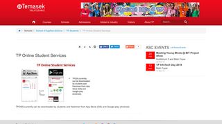TP Online Student Services | Temasek Polytechnic
