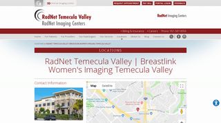 Breastlink Women's Imaging Temecula Valley | CA | RadNet Temecula ...