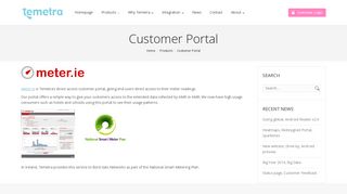 Temetra | Customer Portal