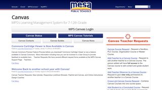 Canvas - Mesa Public Schools