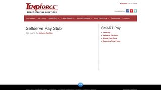 Selfserve Pay Stub - TempForce Staffing
