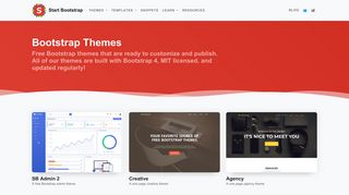 All Free Bootstrap Themes & Templates - Start Bootstrap