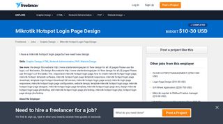 Mikrotik Hotspot Login Page Design | Graphic Design | HTML ...