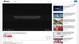 Template Login Hotspot Mikrotik Responsive - YouTube
