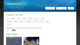Free Login Website Templates by templatemo