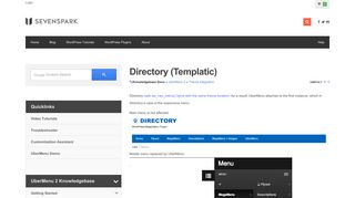 Directory (Templatic) Theme Integration | UberMenu 2 Knowledgebase