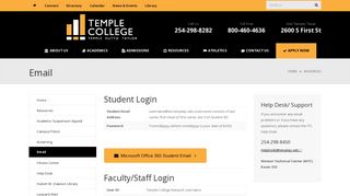 Email • Temple College