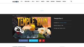 Temple Run 2 - GameZone