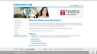 Temple University Students - Independence Blue Cross