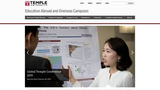 Education Abroad and Overseas Campuses - Temple University