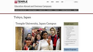 Temple University, Japan Campus | Education Abroad and ...
