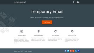 myTemp.email - Temporary Disposable Email