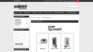 Wired TempMinder Systems - Technical Support - Minder Research Inc.