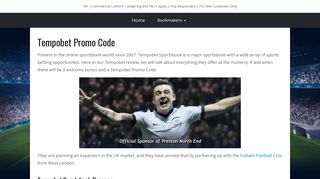 Tempobet Promo Code February 2019 | Tempobet Sportsbook Review