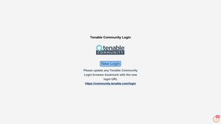 Please update any Tenable Community Login browser bookmark with ...