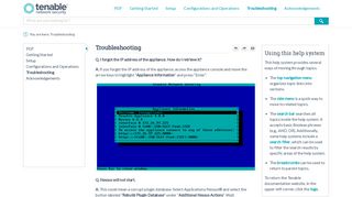 Troubleshooting - Nessus Documentation - Tenable