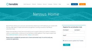 Nessus Home | Tenable®