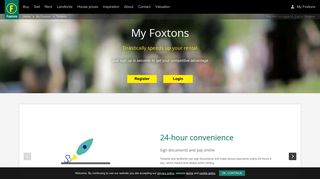 My Foxtons - Tenant account features