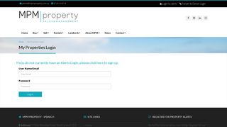 Login to alerts - MPM Property