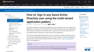 How to build an app that can sign in any Azure AD user | Microsoft Docs