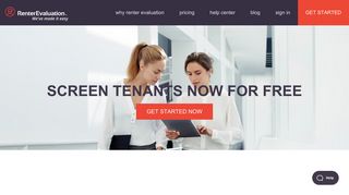 Renter Evaluation | Screen Tenants Now for FREE
