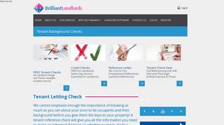 Tenant Letting Check | Brilliant Landlords For Self Managed Landlords