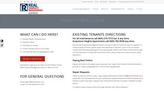 Tenant Portal Login - Real Property Management Express
