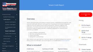 Tenant Credit Report | TenantReports.com