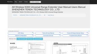 A9 Wireless N300 Universal Range Extender User Manual Users ...