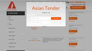 Asian Tender: Government & Private Tenders Information Online in India