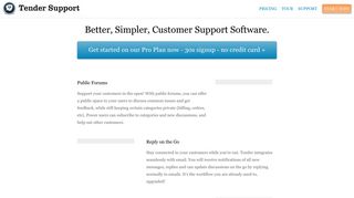 Tender Support — Better Customer Support Software: Help Desk ...