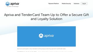 Apriva and TenderCard Team Up to Offer a Secure Gift and Loyalty ...