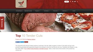 Top 10 Tender Cuts - Cattlemen's Beef Board