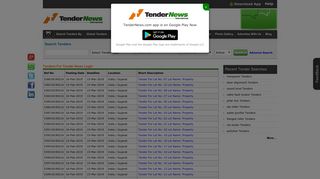 tender news login Tender News - Tendernews.com