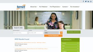 Search Jobs at Tenet Healthcare - Tenet Health - Tenet Healthcare