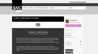 TenMarks - Math Madness Campaign on SAIC Portfolios