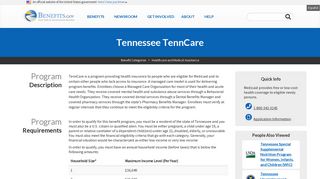 Tennessee TennCare | Benefits.gov